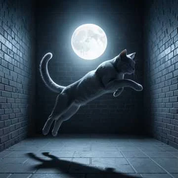 Кошка Шурка в тишине