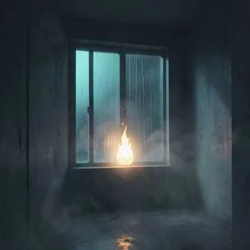 В комнате тихо, лишь дождь за окном,Тени танцуют на стенах кругом.Сердце…