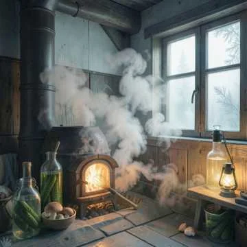 За окошком вьюга злая