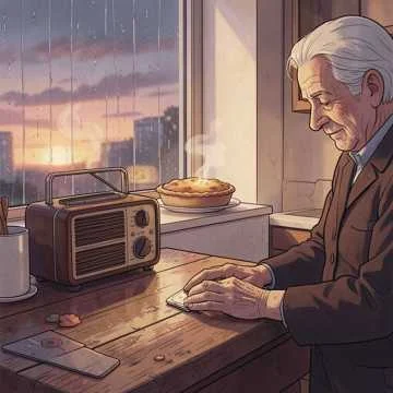 Вечер. Пирожное. В компьютере книга.