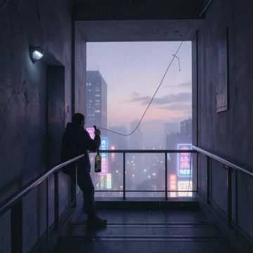 Она молча стояла одна. Взгляд тяжёлый, едва уловимый.