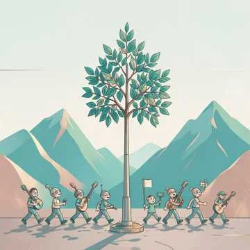 Утро. Плац. Идёт обход.