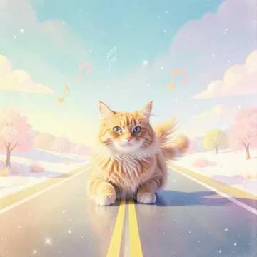Вика кидает снег