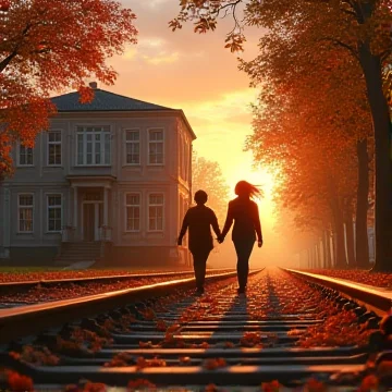 История листается как книга. Вот на пероне ветер нам поёт. …
