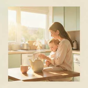 Утро начинается с кухни и света,