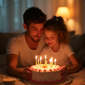 С днём рождения папе от дочек Камиллы и Миланы