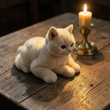 Веселый кот играет на заре,