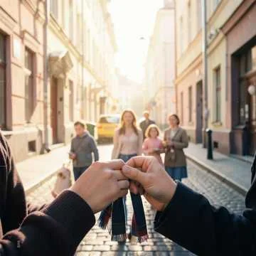Мы познакомились в Москве, светило ярко солнце, твли ухаживания были…
